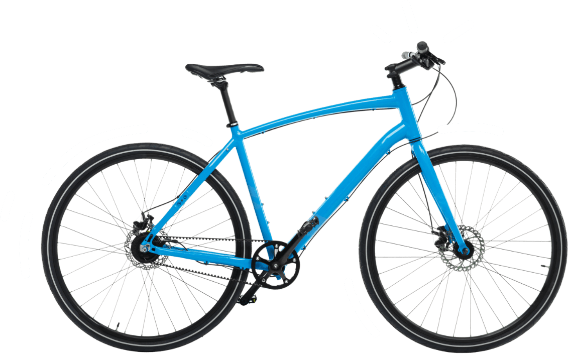 Ilustración de bicicleta azul